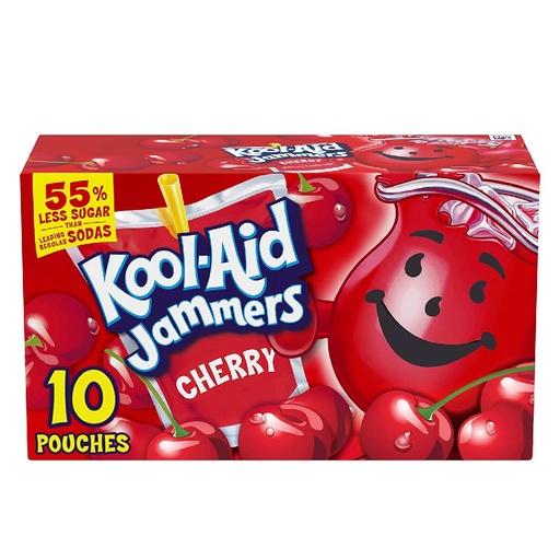 [043000028261] Kool-Aid Jammers Cherry, 177 mL / 10 Pack