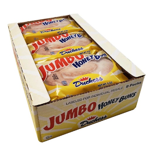 [070953704515] Ponqués Jumbo De Miel Glaseados, Duchess / 9 pack