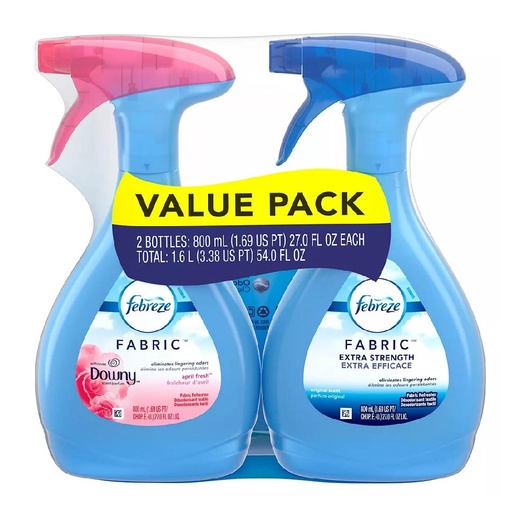 [037000316787] Spray Aromatizante De Telas Febreze Fabric Variado, 2 Pack / 800 mL