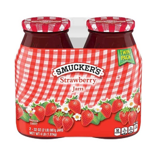 [051500820391] Mermelada De Fresa, Smucker´s / 907 g / 2 Pack