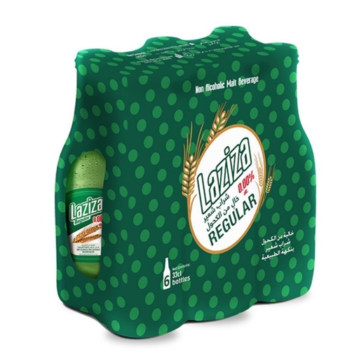 [5281012013782] Bebida Sin Alcohol Regular, Laziza / 6 Pack / 330 mL