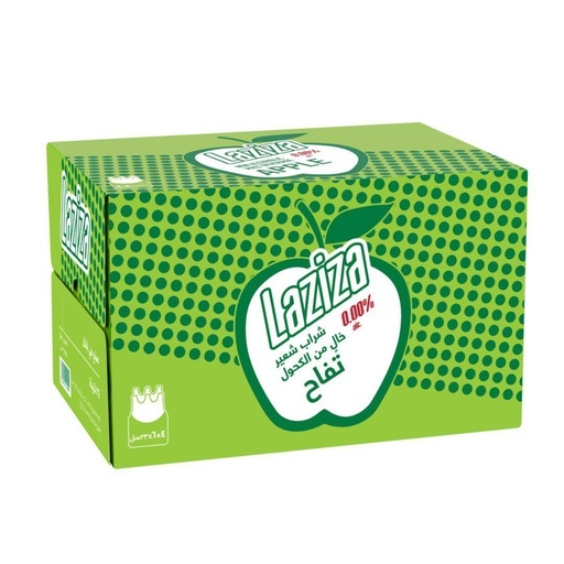 [5281012014345] Bebida Sin Alcohol Sabor Manzana, Laziza / 24 Pack / 330 mL