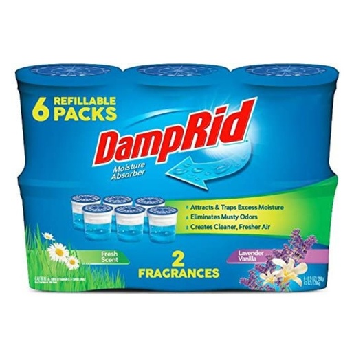 [075919006016] Deshumidificador De Olores Con Aroma Lavanda-Vainilla | Aroma Fresco / 6 Pack / 297g