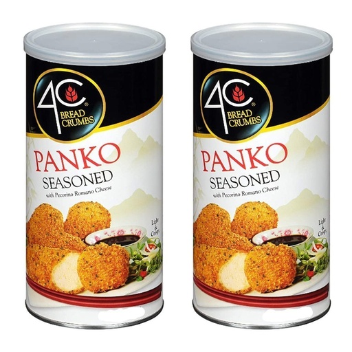 [041387618426] Pan Rallado Panko Con Queso Pecorino Romano, 4C / 1.3 Kg / 2 Pack