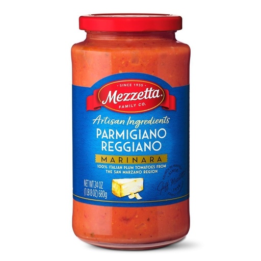 [073214008476] Salsa Marinara Con Queso Parmesano, Mezzetta / 680g