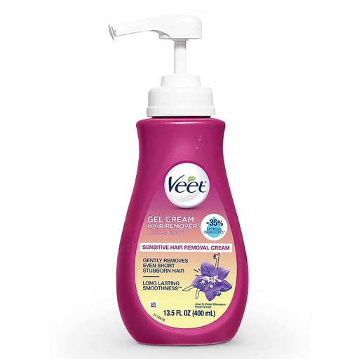 [062200809951] Crema Depilatoria Veet Fórmula Sensible Con Aloe Vera y Vitamina E / 400 mL