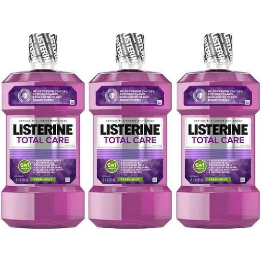 [312547936989] Enjuague Bucal Listerine Total Care / Menta Fresca / 3 Pack / 1L