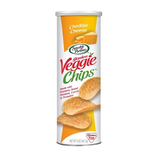 [829515321260] Papas Chips Veggie - Queso Cheddar / Sensible Portions / 141g