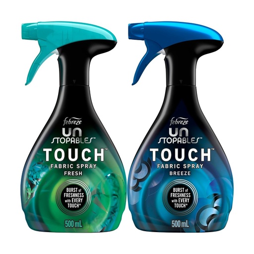 Spray Refrescante De Telas Febreze Unstopables - Ocean / 2 Pack / 800ml