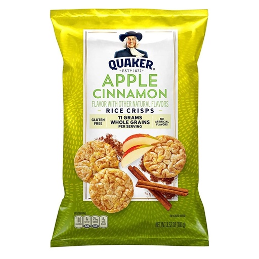[0030000169216] Crisps De Arroz - Manzana Canela / Quaker / 100g