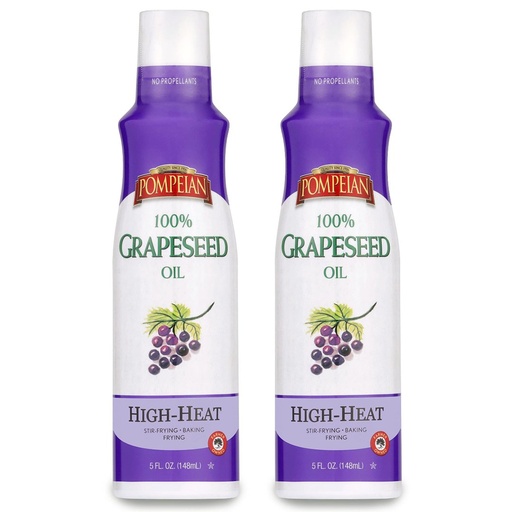 [070404003730] Aceite En Spray De Semilla De Uva 100% / Pompeian / 207mL / 2 Pack