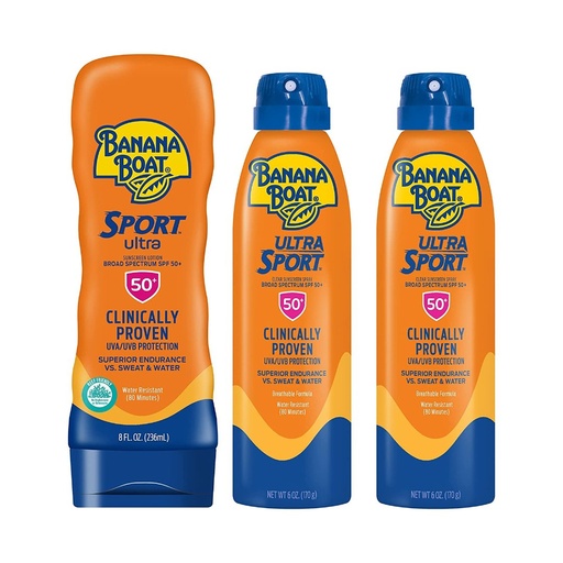 [079656139372] Protector Solar Ultra En Loción &amp; Sport Ultra En Aerosol SPF 50+ / Banana Boat / 2 Pack 227g / Loción 236mL