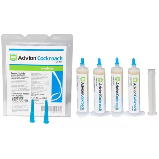 [0100702941532069] Gel Insecticida Para Chiripas y Cucarachas, Advion Cockroach / 30g / 4 Pack
