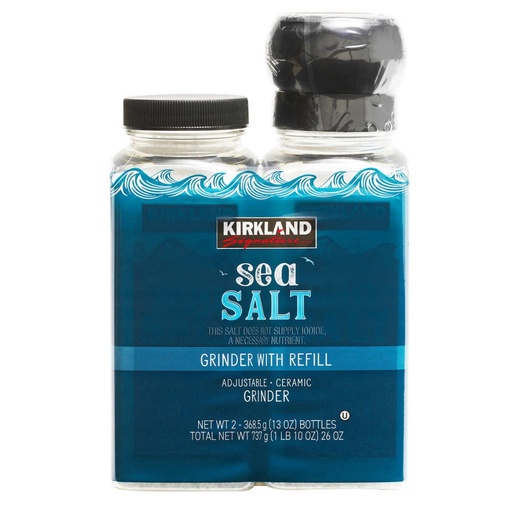 [096619980192] Sal Marina Con Molino, Kirkland Signature / 368.5g / 2 Pack
