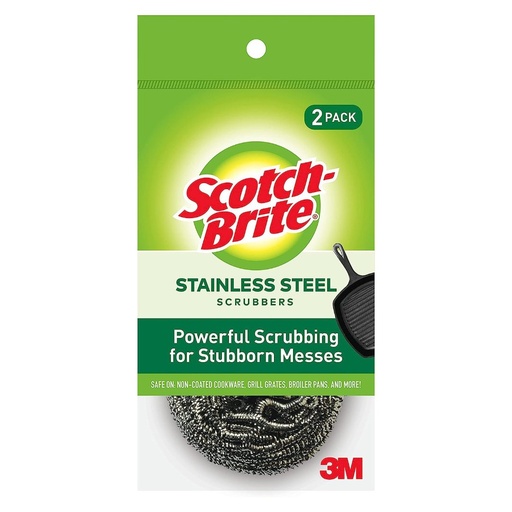 [051141254449] Esponjas De Acero Inoxidable - Scotch Brite / 2 Pack