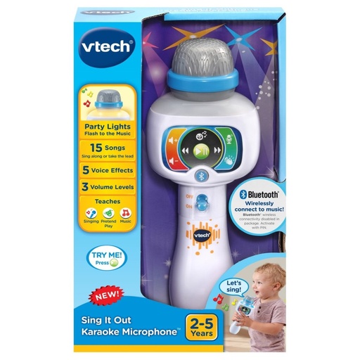 VTech Sing It Out - Micrófono De Karaoke / 2 a 5 Años