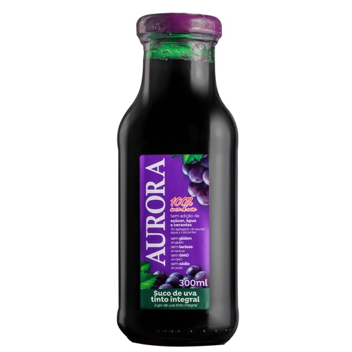 [7891141025631] Jugo De Uva Tinto 100% / Aurora / 300mL