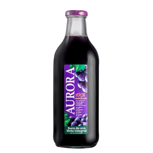 [7891141024221] Jugo De Uva Tinto 100% / Aurora / 1L