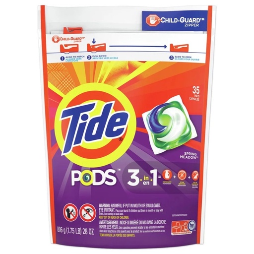 [852741963DET] Detergente Liquido En Cápsulas Tide Pods / 39 Cap