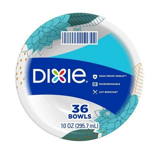 [042000151344] Bowl De Carton Dixie / 36 Pack / 10oz / 295mL