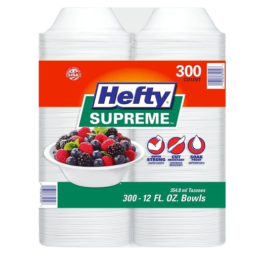 [013700812507] Bowl De Anime, Hefty Supreme / 300 Pack / 354.8mL