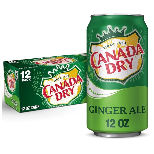 [078000152166] Refresco Canada Dry Ginger Ale / 12 Pack / 355mL
