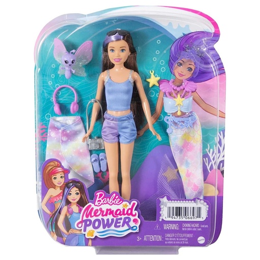 Barbie Mermaid Power Skipper Sirena / 3+ Años