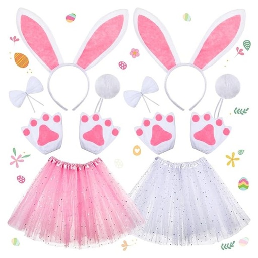 Juego De Disfraces De Conejo De Pascua / 2 Pack / 3+ Años