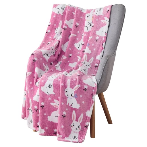 Cobija Color Rosa De Conejos / 50” x 60” / Serafina Home