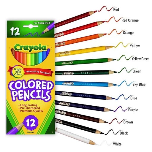Colores Punta Fina / Crayola / 12 Pack