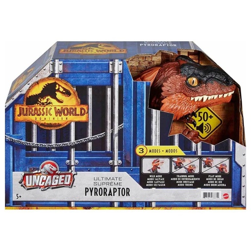 Dinosaurio Pyroraptor De Jurassic World / Con Sonidos y Sensores Interactivos / 5+ Años / Mattel