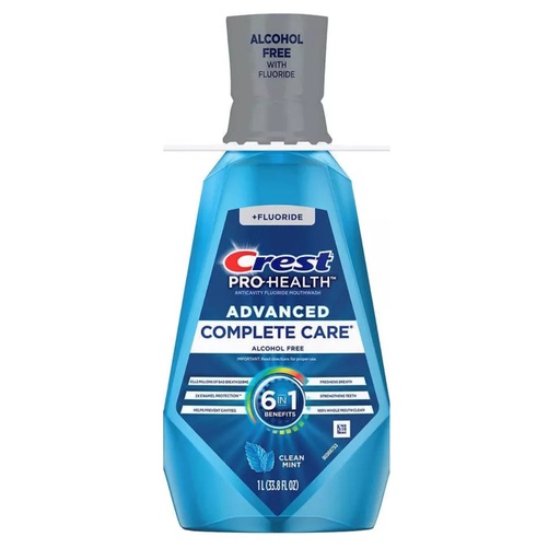 [030772083444] Enjuague Bucal Crest Pro Health 6en1 Clean Mint - Advanced Complete Care / 1L