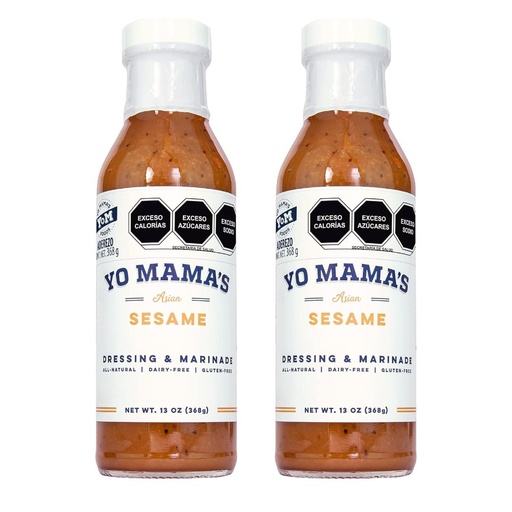[868391000302] Aderezo Asiático Sésamo Marinado, Yo Mama´s / 368g / 2 Pack