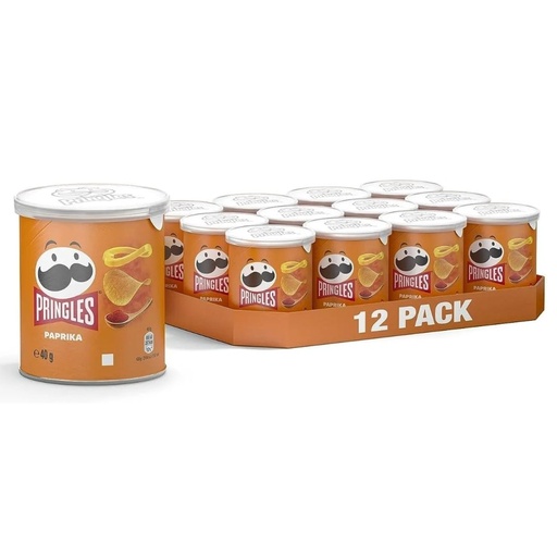 Papas Pringles Sabor Queso Cheddar / 12 Pack / 40g