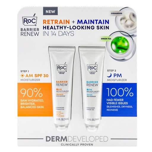 [840103214382] Crema Humectante RoC Barrier Renew AM + PM / 74mL