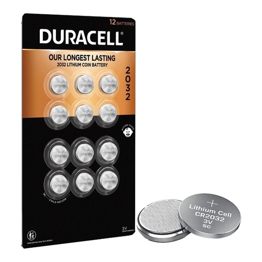 [041333044736] Batería De Moneda De Litio CR2032 - Duracell / 12 Pack