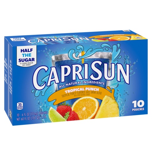 [087684001028] Jugo Capri Sun - Tropical Punch / 10 Pack / 177mL