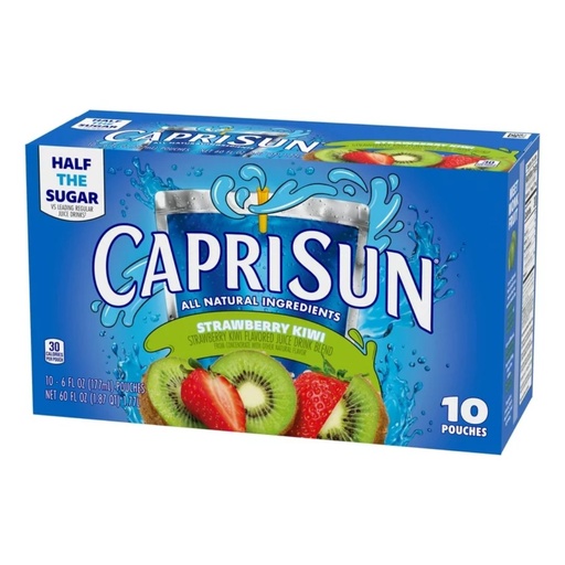 [087684000991] Jugo Capri Sun - Strawberry Kiwi / 10 Pack / 177mL