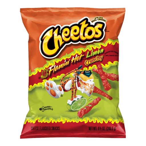 [028400590020] Cheetos Flamin Hot Crocantes De Limón / 240.9g