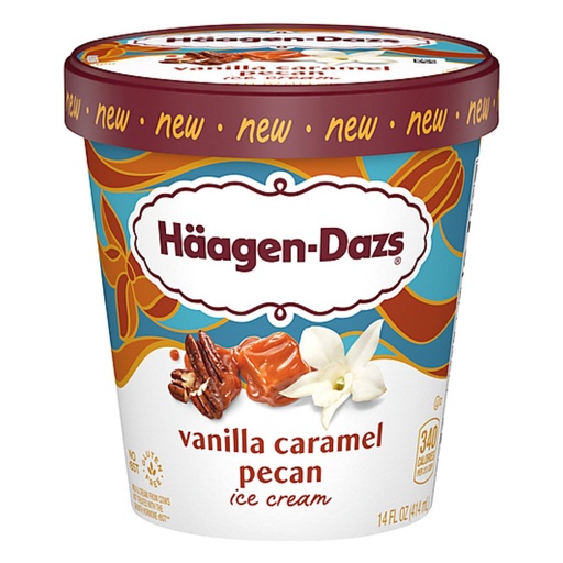 Helado Sabor Vainilla, Caramelo y Nuez / Haagen-Dazs / 414mL