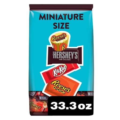 [034000399918] Bolsa De Chocolates Miniaturas Surtidos Hershey's, Reese's y Kit Kat / 946g