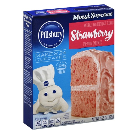 [013300600283] Mezcla Para Torta  - Strawberry / Pillsbury / 432g
