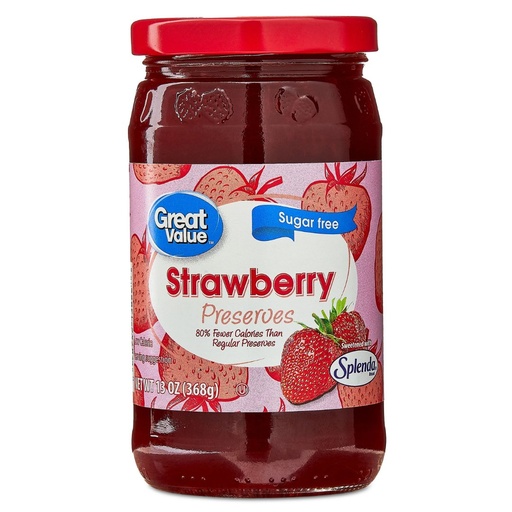 [078742138268] Mermelada De Fresa Sin Azúcar / Great Value / 368g