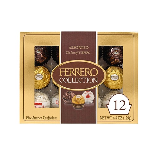 [009800200412] Bombones Colección Ferrero Surtidos / 12 Pack / 129g