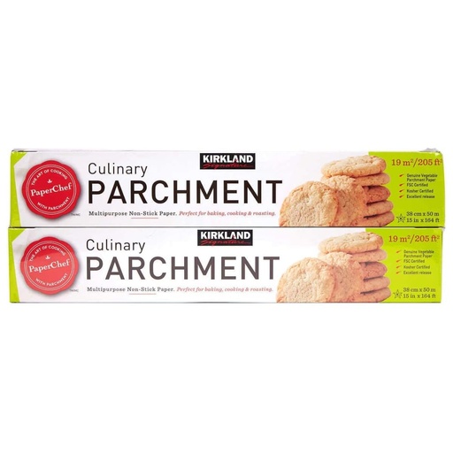 [096619194025] Papel Pergamino / Kirkland Signature / 38cm X 50m / 2 Pack