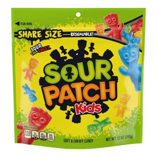 [070462008234] Gomitas Sour Patch Kids / 340g