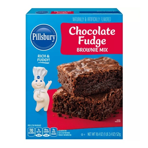[013300555385] Mezcla De Brownie Chocolate Fudge / Pillsbury / 521g