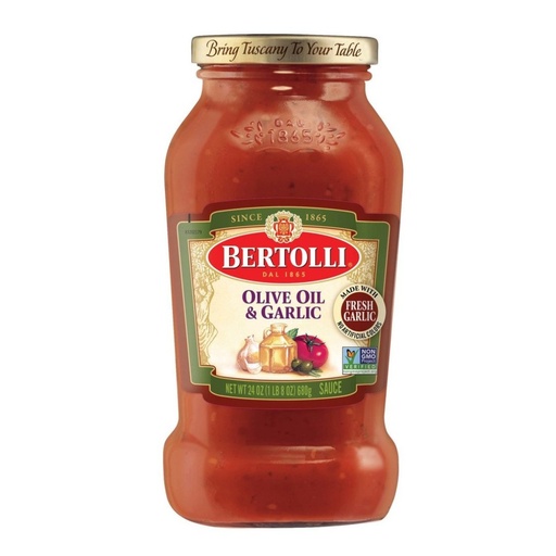 [036200219331] Salsa De Tomate Con Aceite De Oliva Y Ajo / Bertolli / 680g