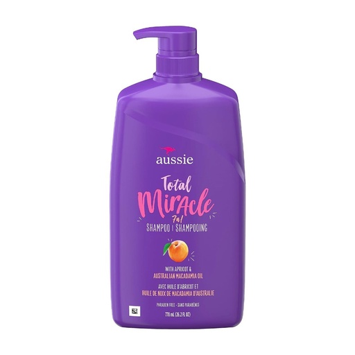 [381519183379] Champu Milagroso 7 En 1 Con Aceite De Durazno Y Macadamia Australiana / 778ml / Aussie