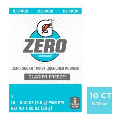 [052000044577] Sobres De Gatorade Zero - Glacier Freeze / 3.0g / 10 Pack
